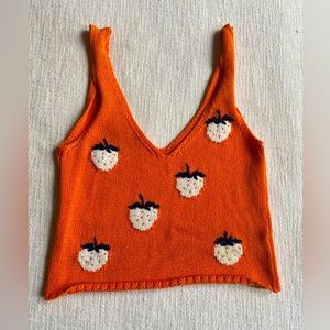 Maisonette Gigi knitwear strawberry tank 🍓🍓